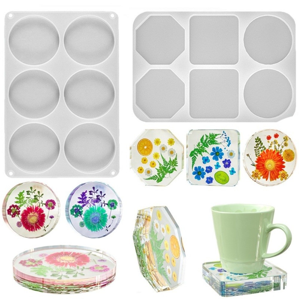 Coaster Mold Round - Moule en silicone créatif pour sous-verres,
